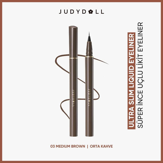 Judydoll Slim Liquid Eyeliner Precise Definition 03 Medium Brown