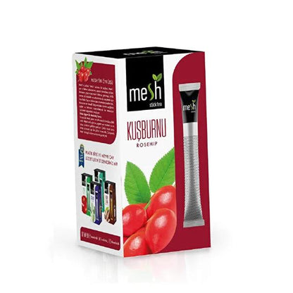 Tisane au cynorrhodon Mesh Stick - 16 sachets de thé, 40g - Stimulant immunitaire naturel et riche en vitamine C
