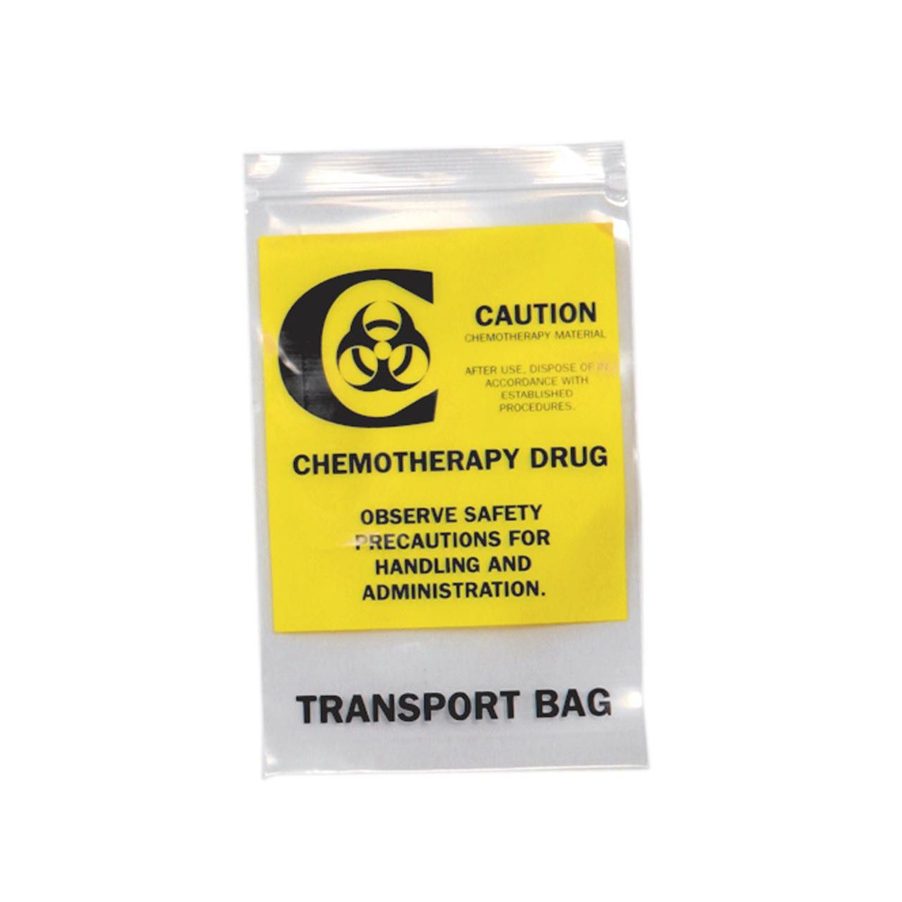 Chemotherapy Transfer Zip Bag, 12" x 15", 500 Count Medical Supplies Pasteur Pharmacy