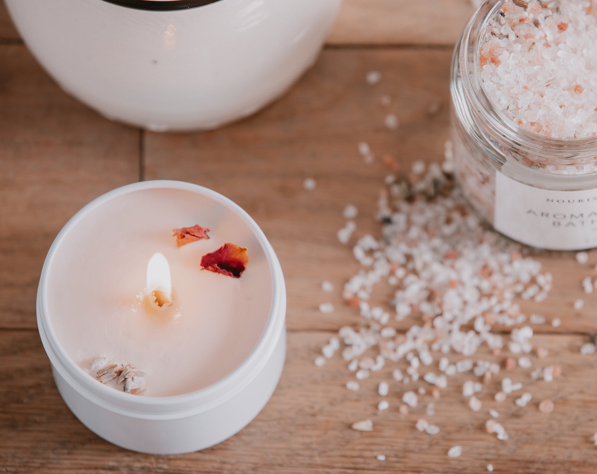Nourish and Refine Luxury Bath Set Organic Bath Sets Nourish and Refine