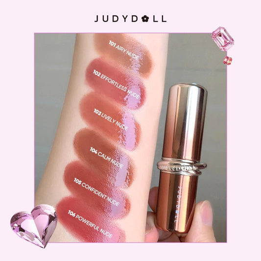 Judydoll Stay Shine PDRN Moisturizing Semi-Gloss Lipstick 110 Sunstone
