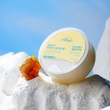 Gommage corporel naturel SalTherapy au sel marin coréen et au miel - Soin exfoliant et hydratant
