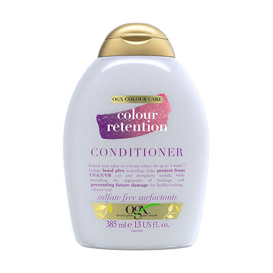 Crème/Shampooing pour cheveux Ogx pour la préservation de la couleur - Sans sulfates, protection UV et formule nourrissante pour cheveux colorés