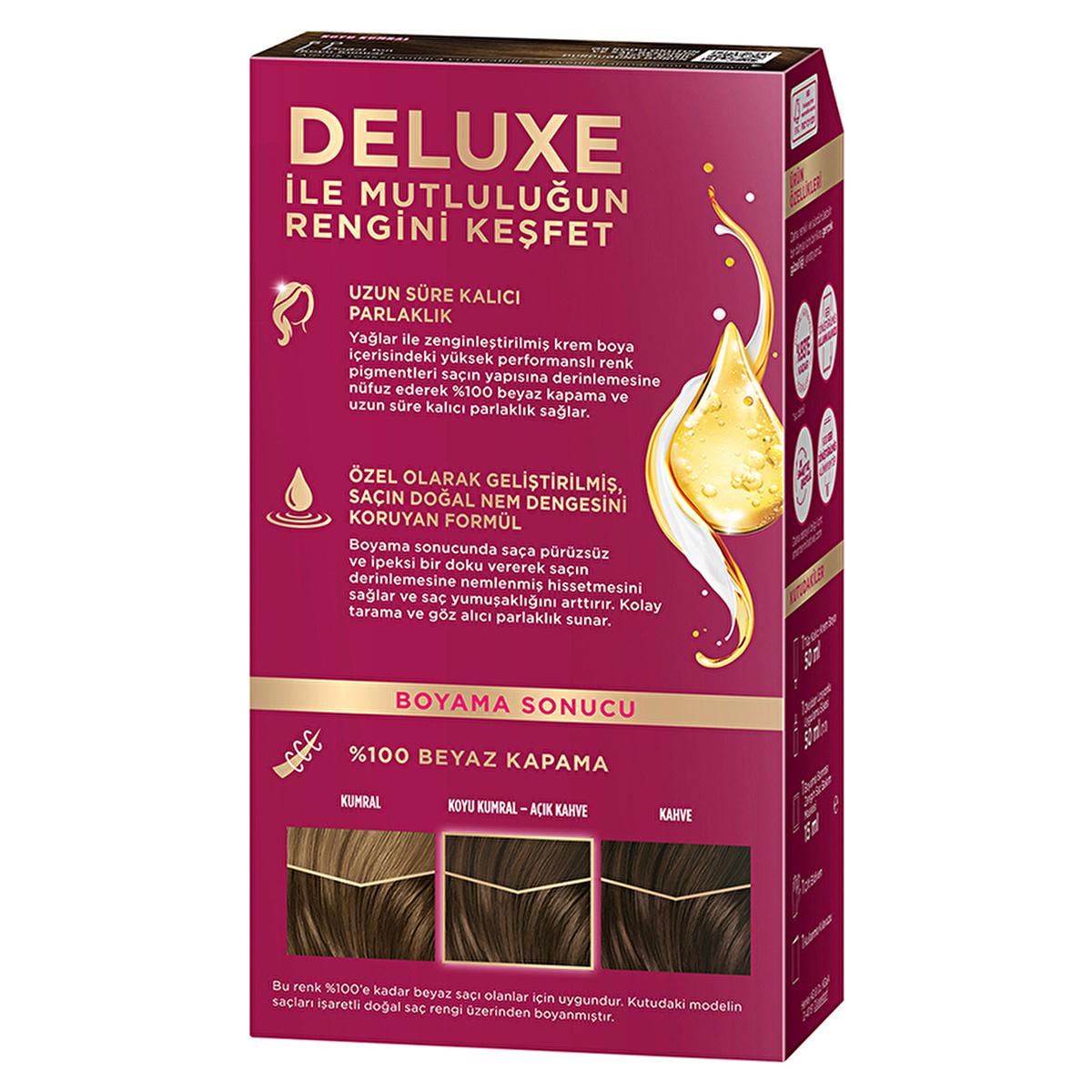 Palette Deluxe Dark Ash Blonde Hair Dye: Long Lasting Color & Shine, Deep Conditioning Micro Oils