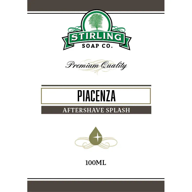 Stirling Soap Co. Piacenza Shaving Collection Shaving Set Pasteur Pharmacy Aftershave Splash 3.3oz