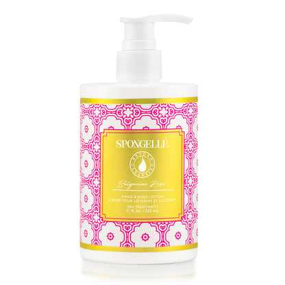 Set de exfoliante para pies y loción corporal de pasto de playa y rosa búlgara