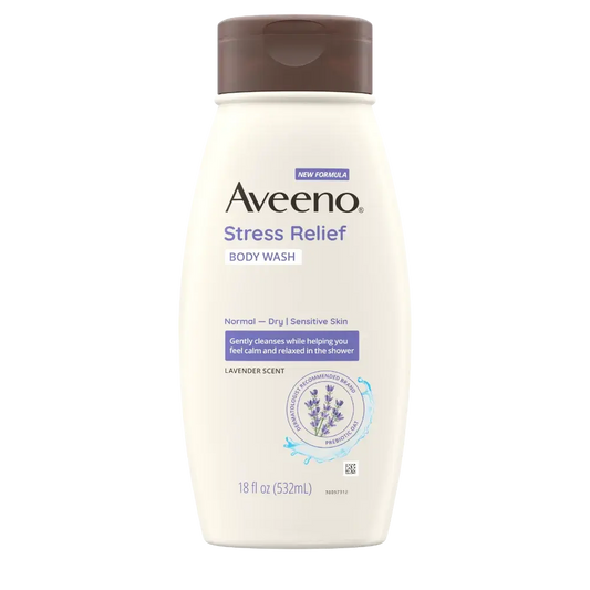 Aveeno Stress Relief Oat Body Wash Lavender Scent 18 oz Bath & Body Pasteur Pharmacy