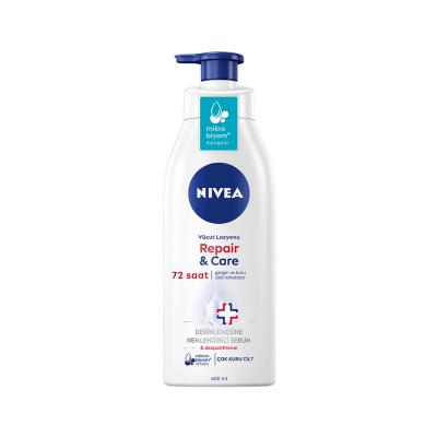 Loción corporal Nivea Repair para piel seca - 400ml - Hidratación intensa, Dexpantenol, rápida absorción - Alivio para piel muy seca