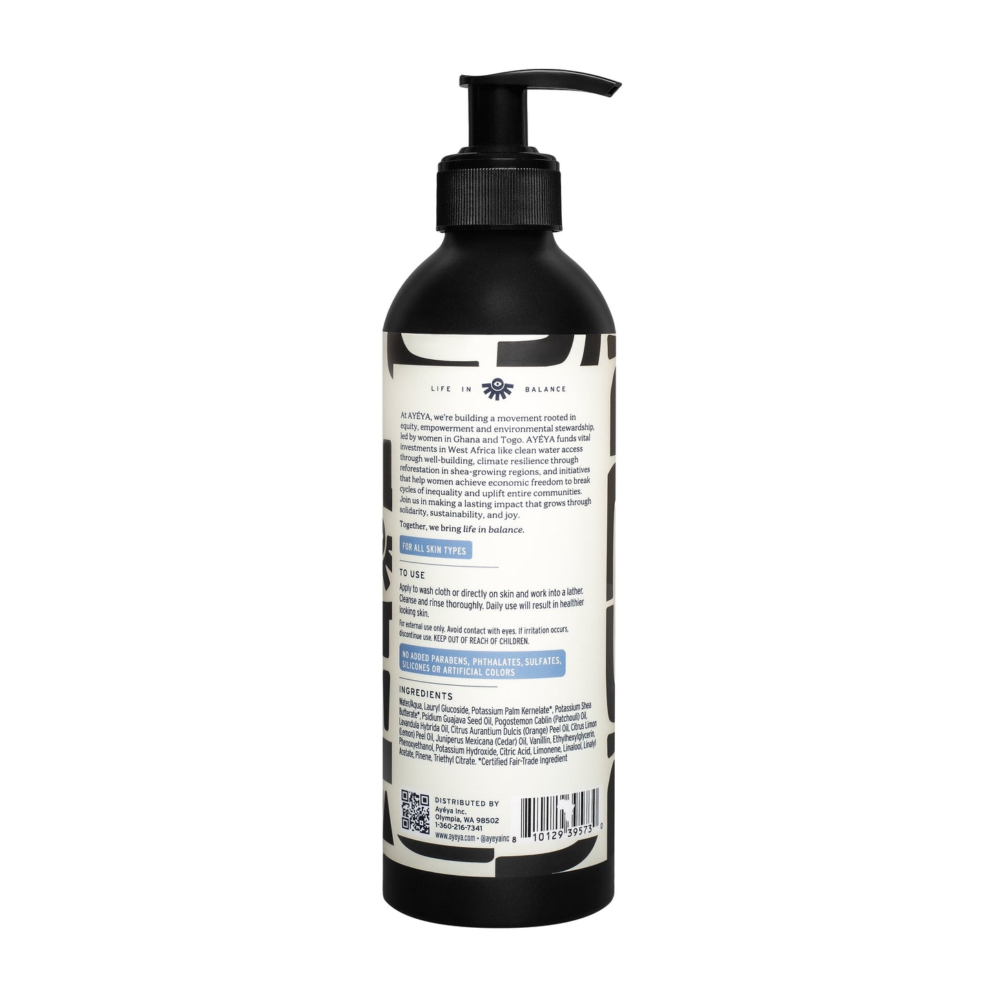 AYÉYA Traditional African Black Liquid Soap <br> Balance Body Wash AYÉYA Online Store