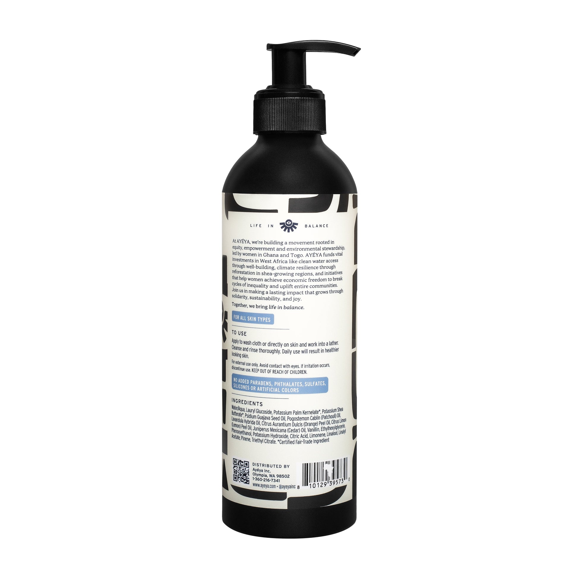 AYÉYA Traditional African Black Liquid Soap <br> Balance Body Wash AYÉYA Online Store