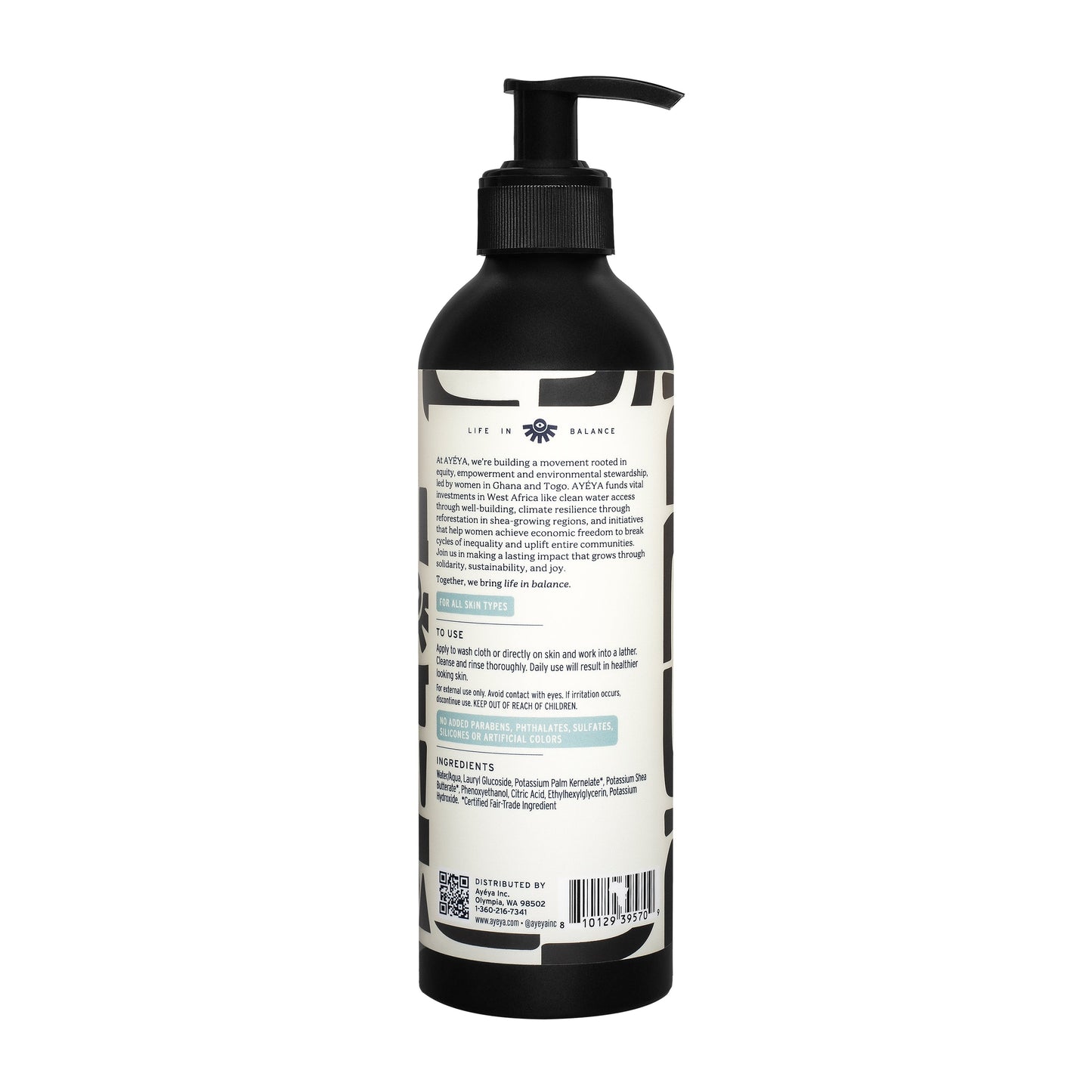 AYÉYA Traditional African Black Liquid Soap <br> Gratitude Body Wash AYÉYA Online Store
