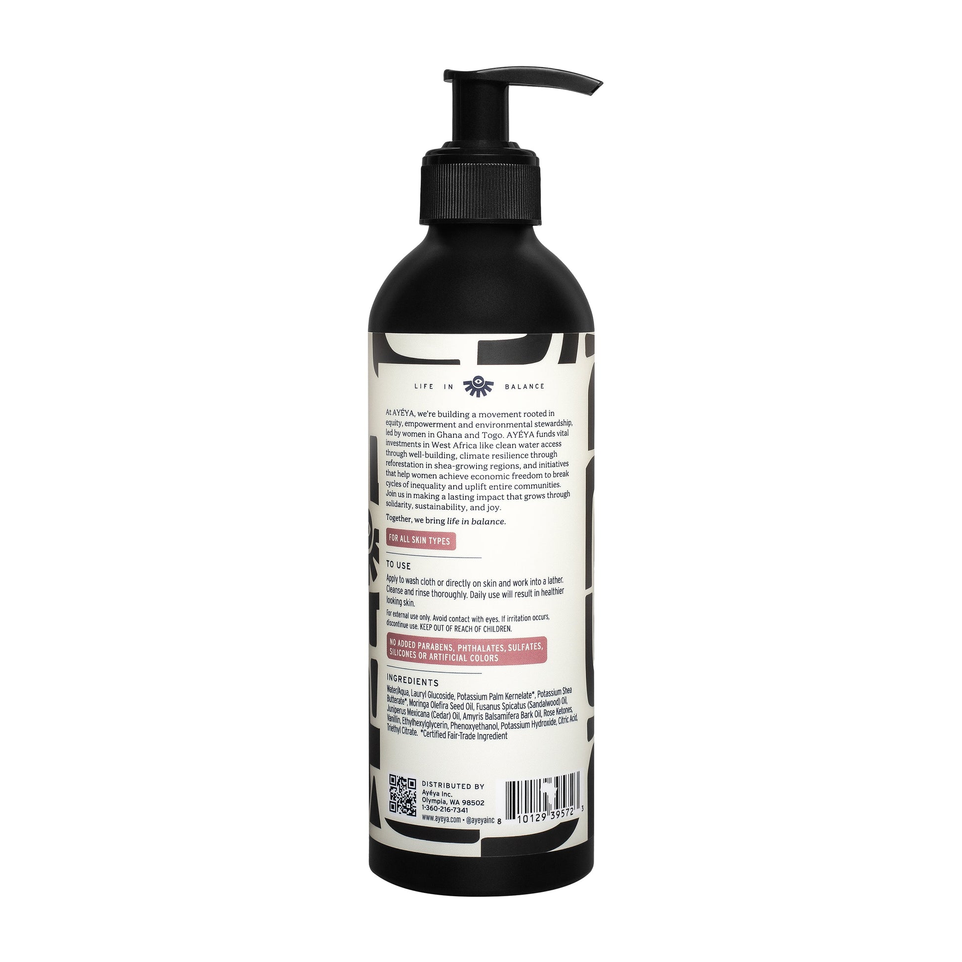 AYÉYA Traditional African Black Liquid Soap <br> Joy Body Wash AYÉYA Online Store