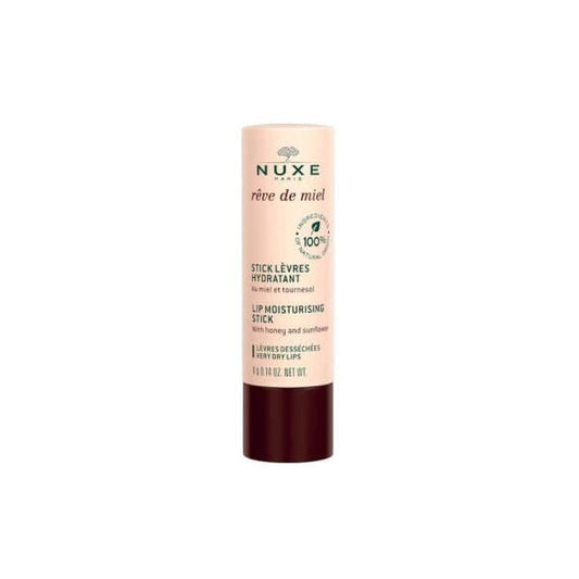 Nuxe Rêve de Miel : Baume à lèvres au miel naturel pour lèvres sèches et gercées - Stick à lèvres hydratant, soin des lèvres et traitement pour lèvres fendillées