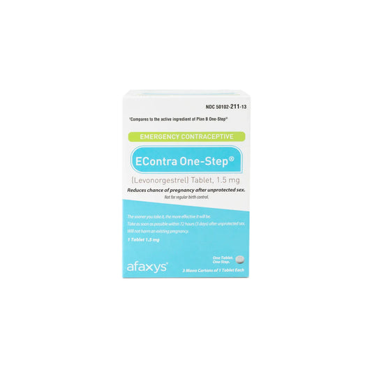 Econtra One-Step Emergency Contraceptive Tablet, 1.5 mg Health Care Pasteur Pharmacy