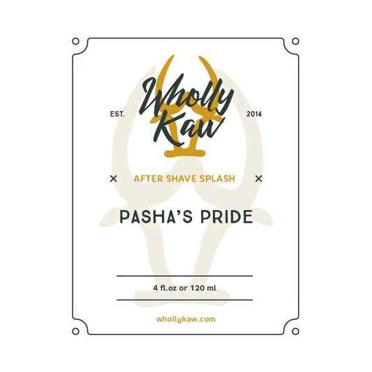 Wholly Kaw Pasha's Pride Shaving Collection Shaving Set Pasteur Pharmacy Aftershave Splash 4 oz