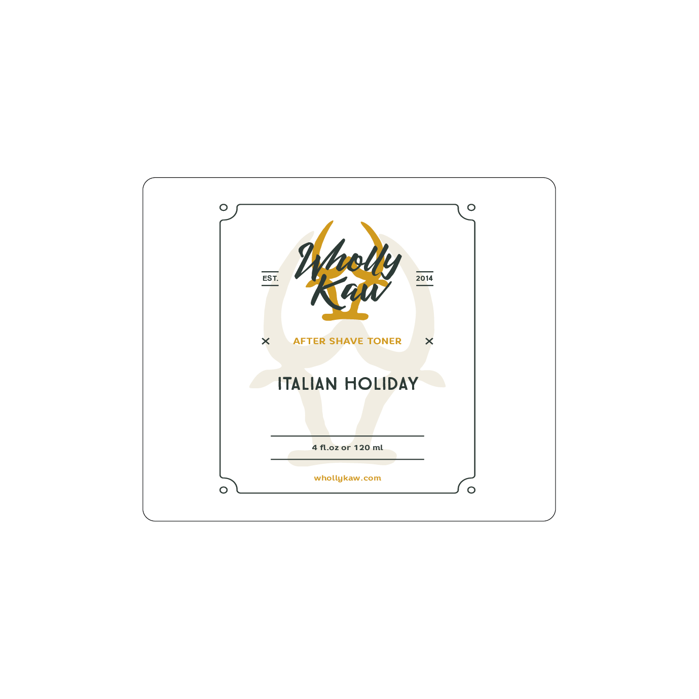 Wholly Kaw Italian Holiday Shaving Collection Shaving Set Pasteur Pharmacy Aftershave Toner 4 oz