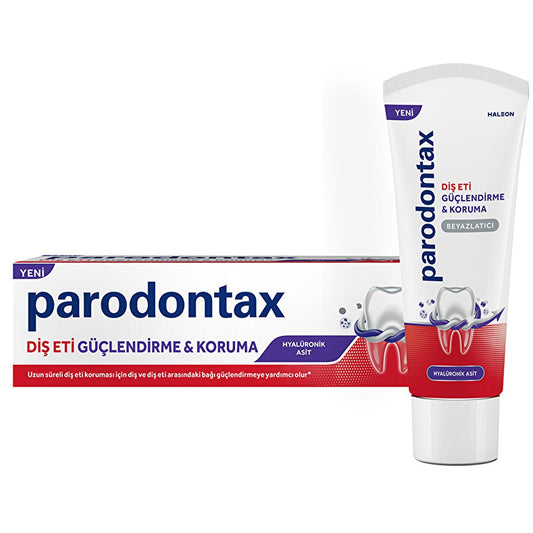 Dentifrice Blanchissant Parodontax : Renforcement et protection des gencives avec acide hyaluronique pour la santé gingivale et les gencives sensibles - 75 ml