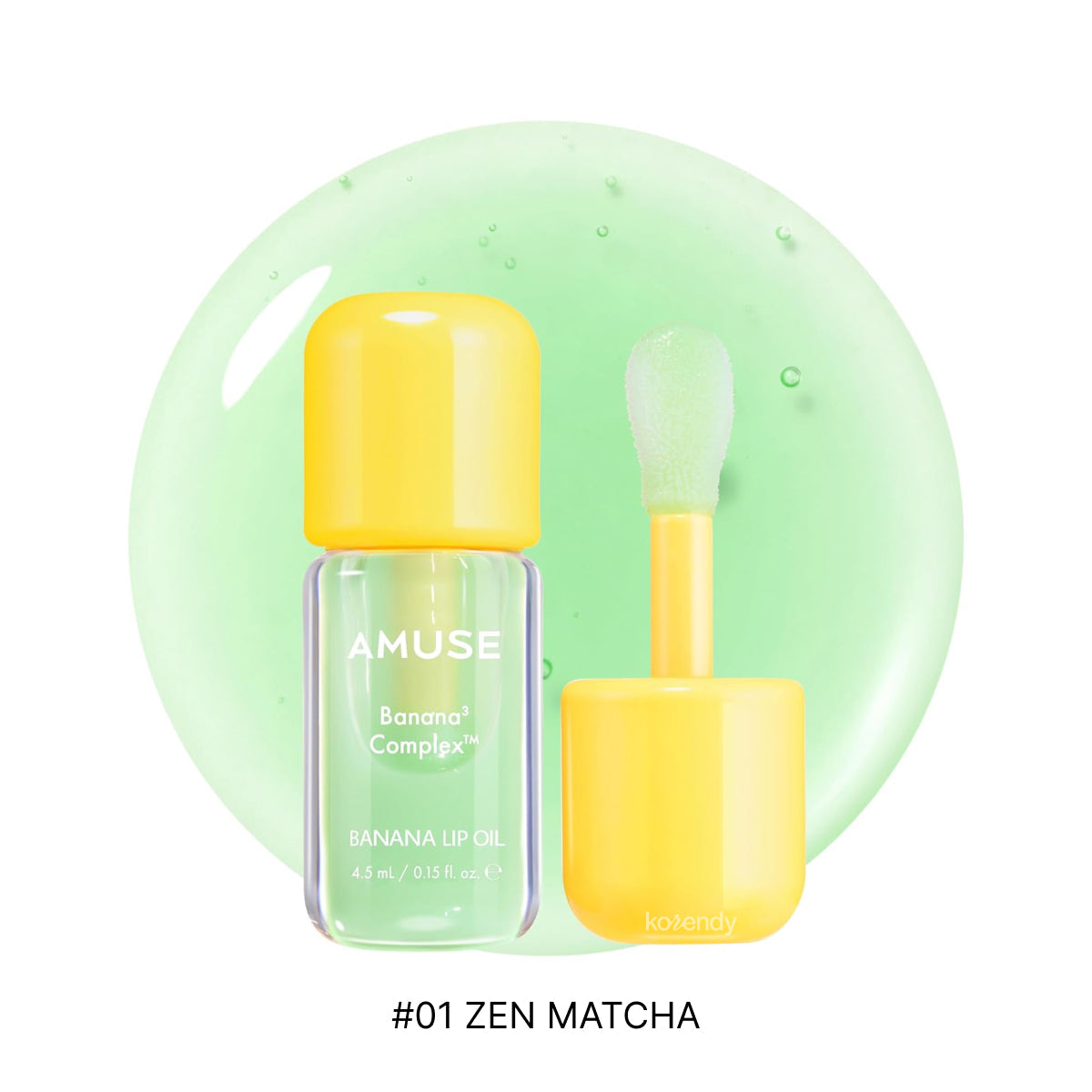 Huile pour les lèvres nourrissante et ultra-brillante Amuse Banana 4,5 ml