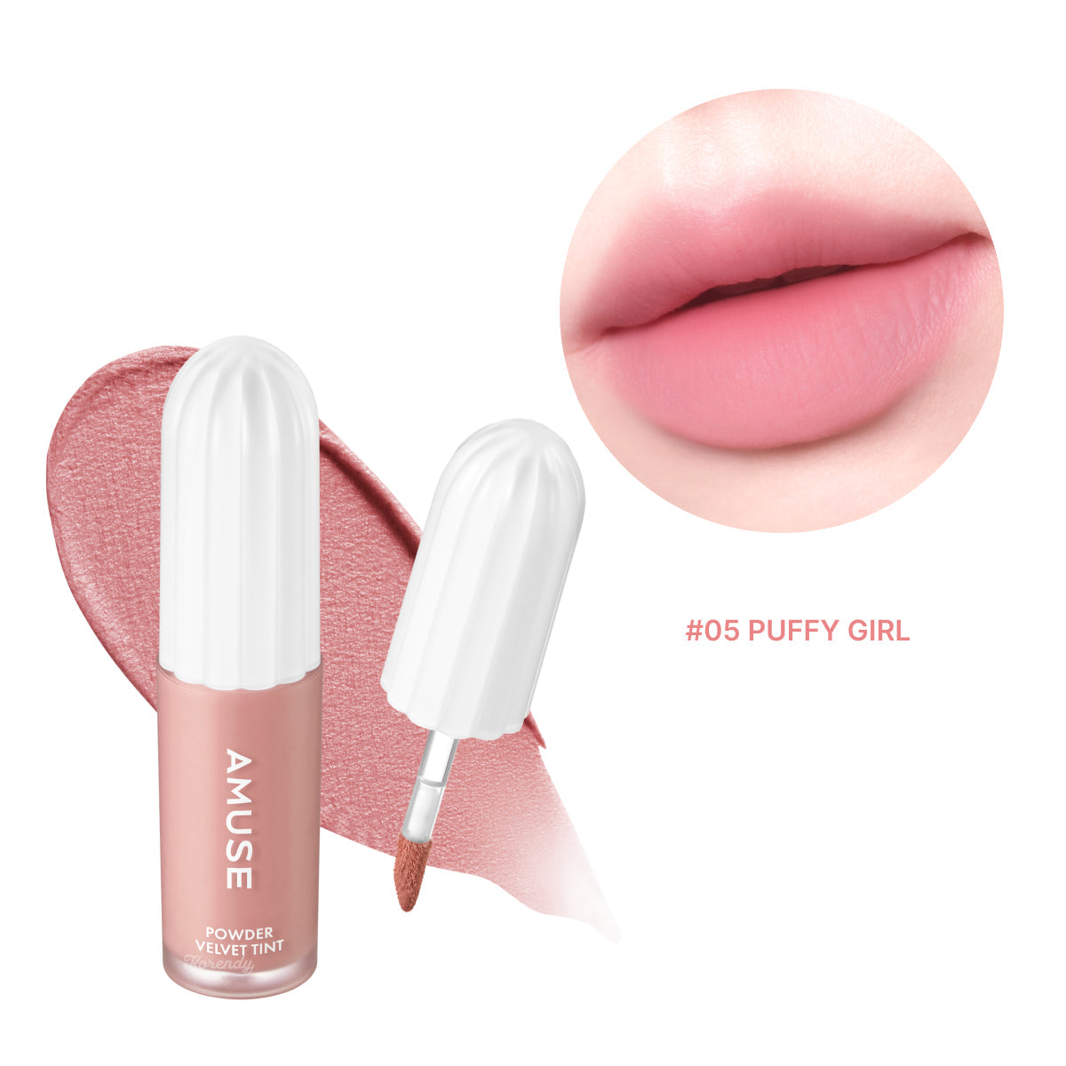 Rouge à lèvres liquide mat longue tenue Amuse Powder Velvet Tint 3,3 g