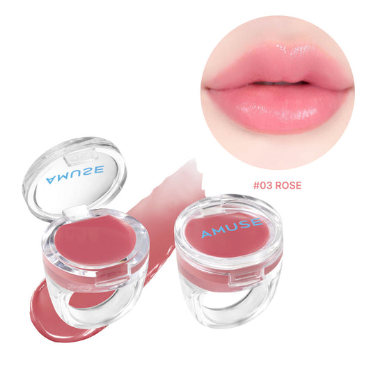 Amuse Ring Balm 03 Rose Baume à lèvres hydratant aux peptides