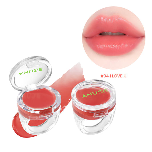 Baume à lèvres hydratant aux peptides Amuse Ring Balm 04 I LOVE U