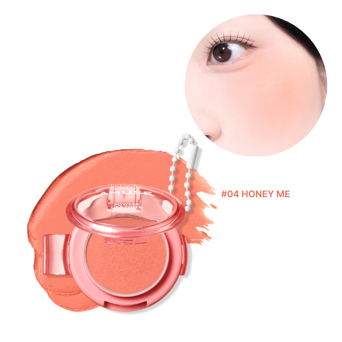 Amuse Powder Lip & Cheek Velvety Multi-Use Tint 04 Honey Me 4g