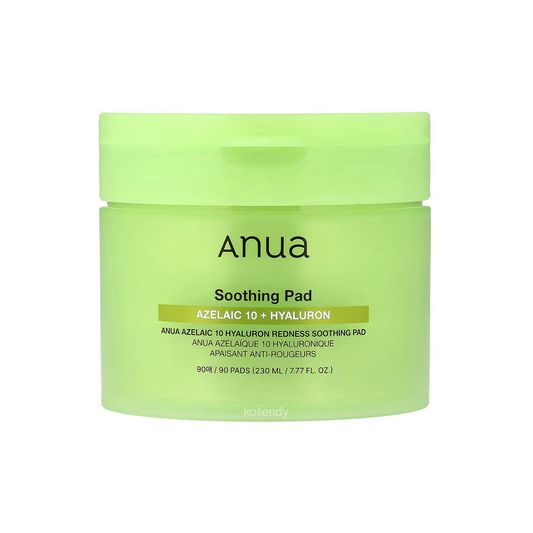 Disques apaisants anti-rougeurs Anua Azelaic 10 Hyaluron 230 ml