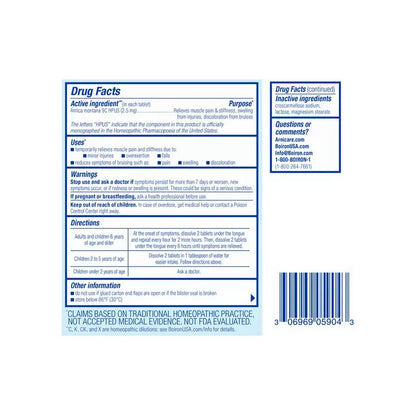 Boiron Arnicare Pain Relief Tablets, 60 Count Pain Relief Tablets Pasteur Pharmacy
