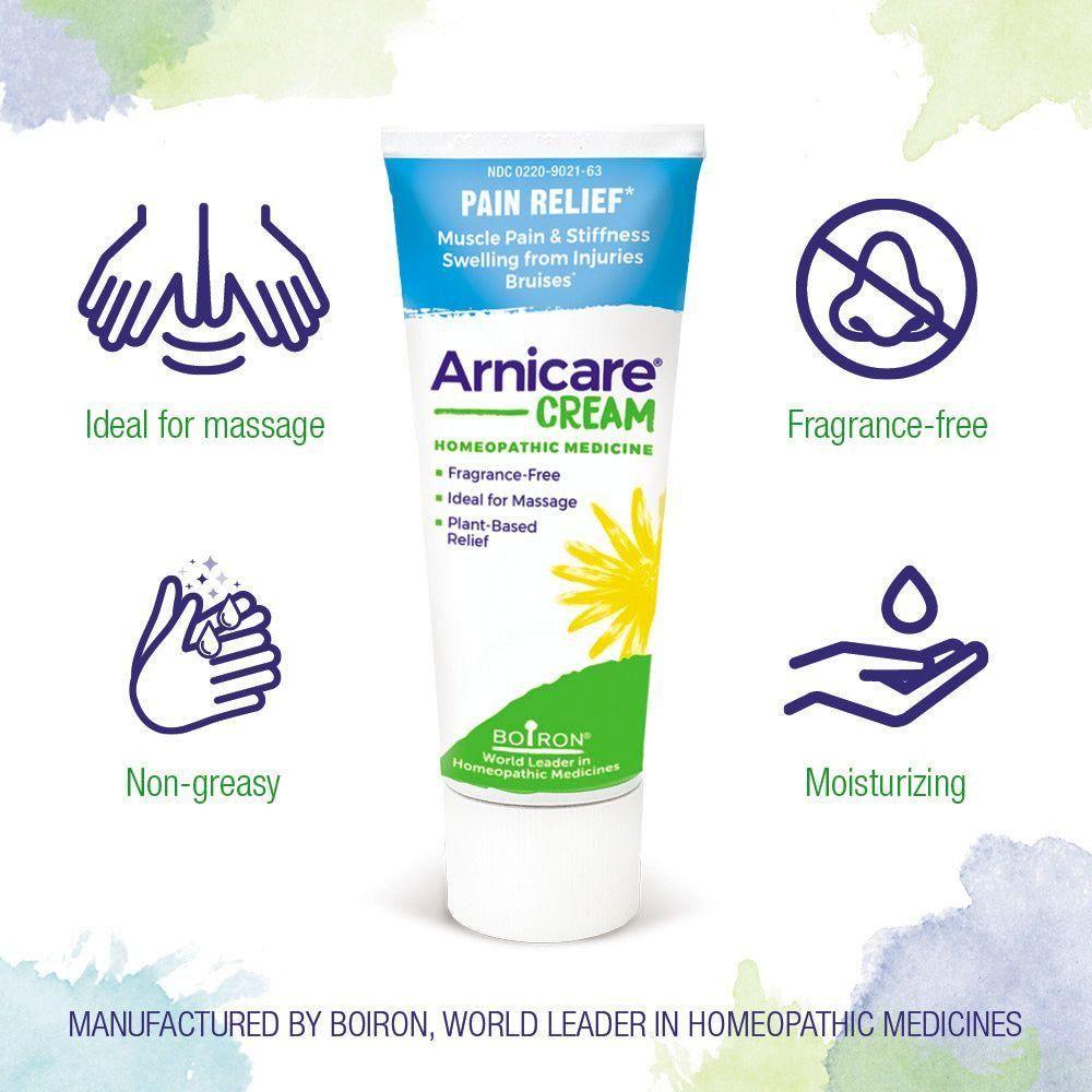 Boiron Arnica Cream 2.5 oz Pain Relief Cream Pasteur Pharmacy