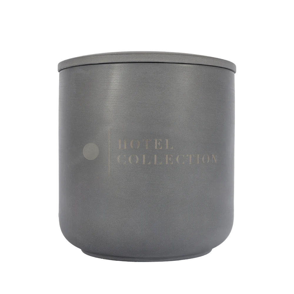 Hotel Collection Grande Ceramic Vessel Ceramic Sand Wax Candle Hotel Collection Charcoal
