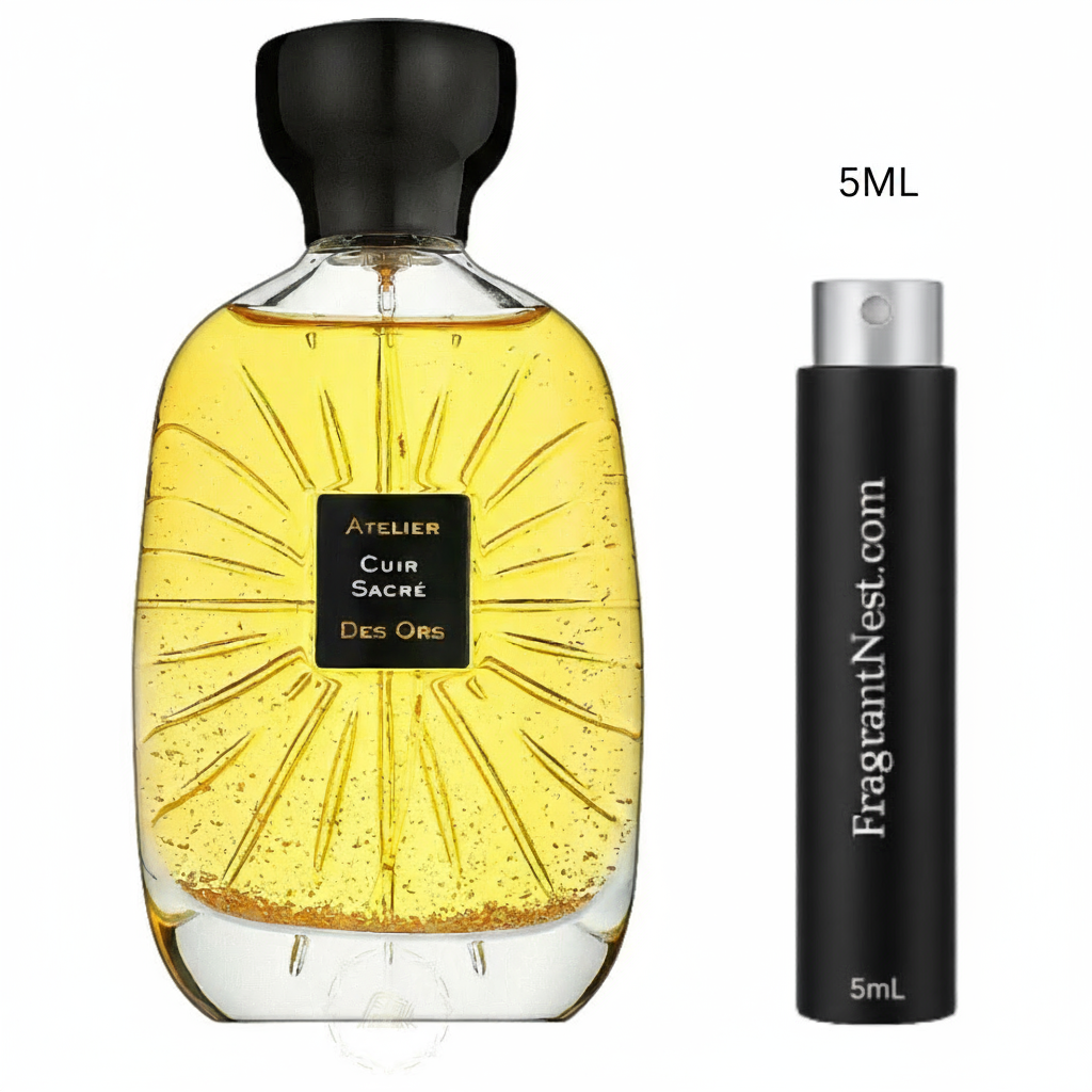 Atelier des Ors Cuir Sacré Eau De Parfum Travel Spray | Sample Fragrant Nest 5mL Travel Size (75 Sprays)