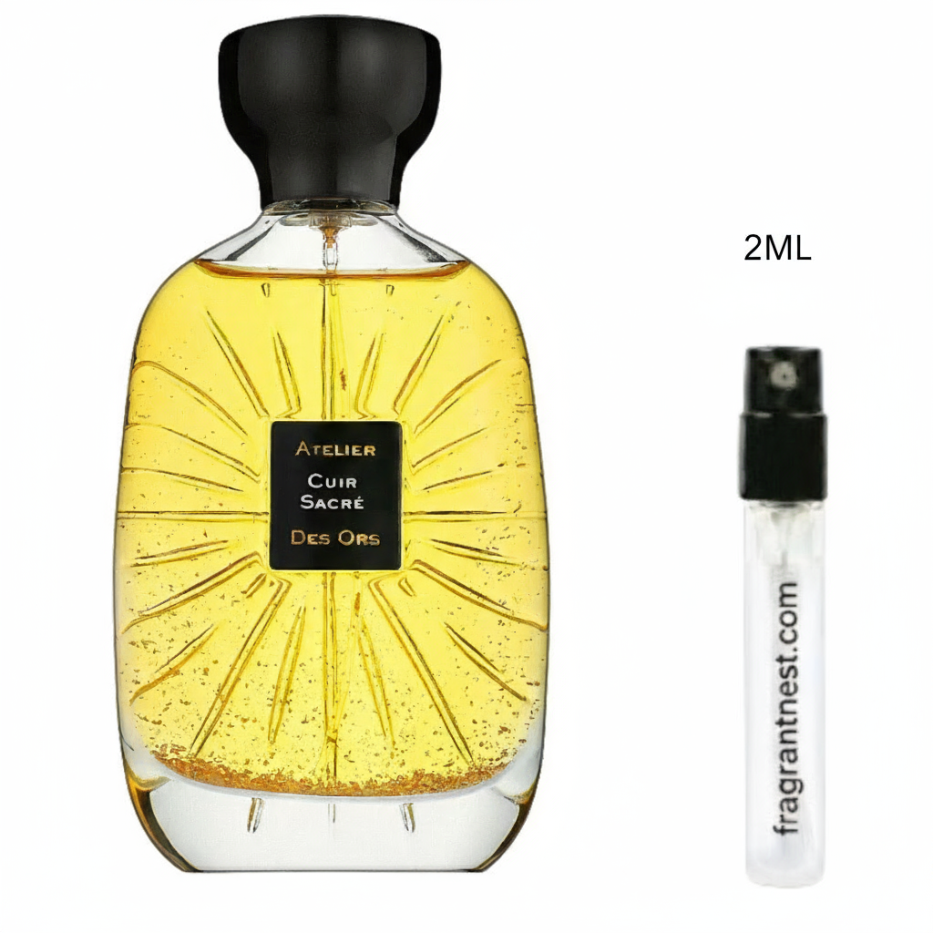 Atelier des Ors Cuir Sacré Eau De Parfum Travel Spray | Sample Fragrant Nest 2mL Sample (30 Sprays)
