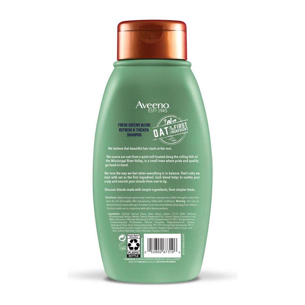 Aveeno Scalp Soothing Fresh Greens Blend Shampoo 12 fl. Oz Shampoo Pasteur Pharmacy