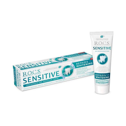 Pasta de dientes R.O.C.S. Sensitive Repair & Whitening - 75 ml