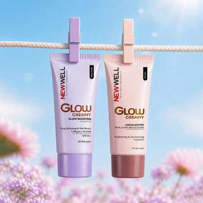 Crema hidratante New Well Glow Boosting SPF 15+ Pink Pearl 30 ml