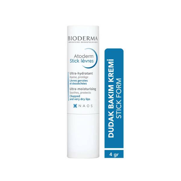 Bioderma Atoderm Stick Labial para Labios Secos y Sensibles - Hidratante, Protector, Formato en Barra Práctico | Cuidado Labial, Tratamiento para Labios Secos