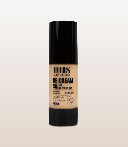 HHS BB Cream with Sunscreen SPF 50+ | UVA & UVB Protection | Natural Glow Finish