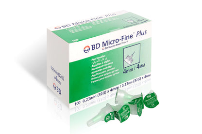 Agujas para pluma BD Micro-Fine Plus 4mm 32G (x100)