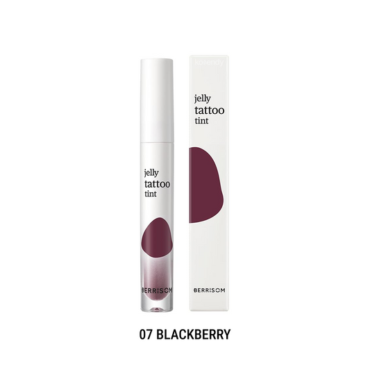 Berrisom Jelly Tattoo Tint Glossy Finish Lip Stain 07 Blackberry 3.8g