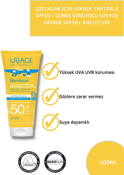 Loción solar infantil Uriage - FPS 50+ | 100ml
