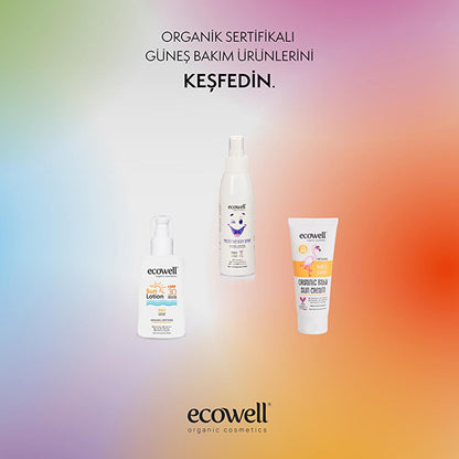 Lotion Solaire Bio Ecowell - FPS 30, Protection UVA UVB Minérale et Végétalienne, Hydratante et Écologique