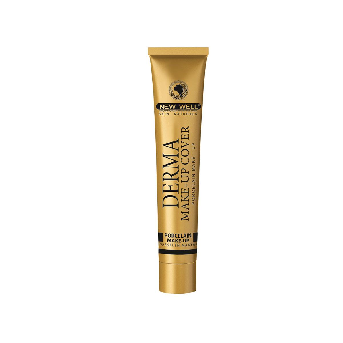 New Well Derma Cover: Full Coverage Foundation with SPF 15 - Long Lasting & Dermatologist Recommended for a Flawless, Water-Resistant Finish
