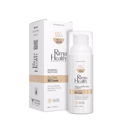 Rimu Health Cica BB Cream FPS 50+ Fórmula Unificadora del Tono 50 ml