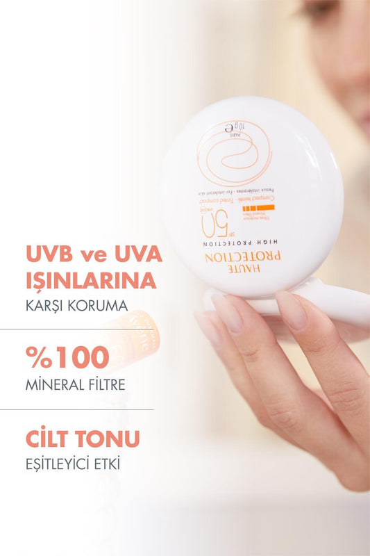 Avene Mineral Sunscreen Compact Powder SPF 50+ - Sensitive Skin Sun Protection & Makeup Base