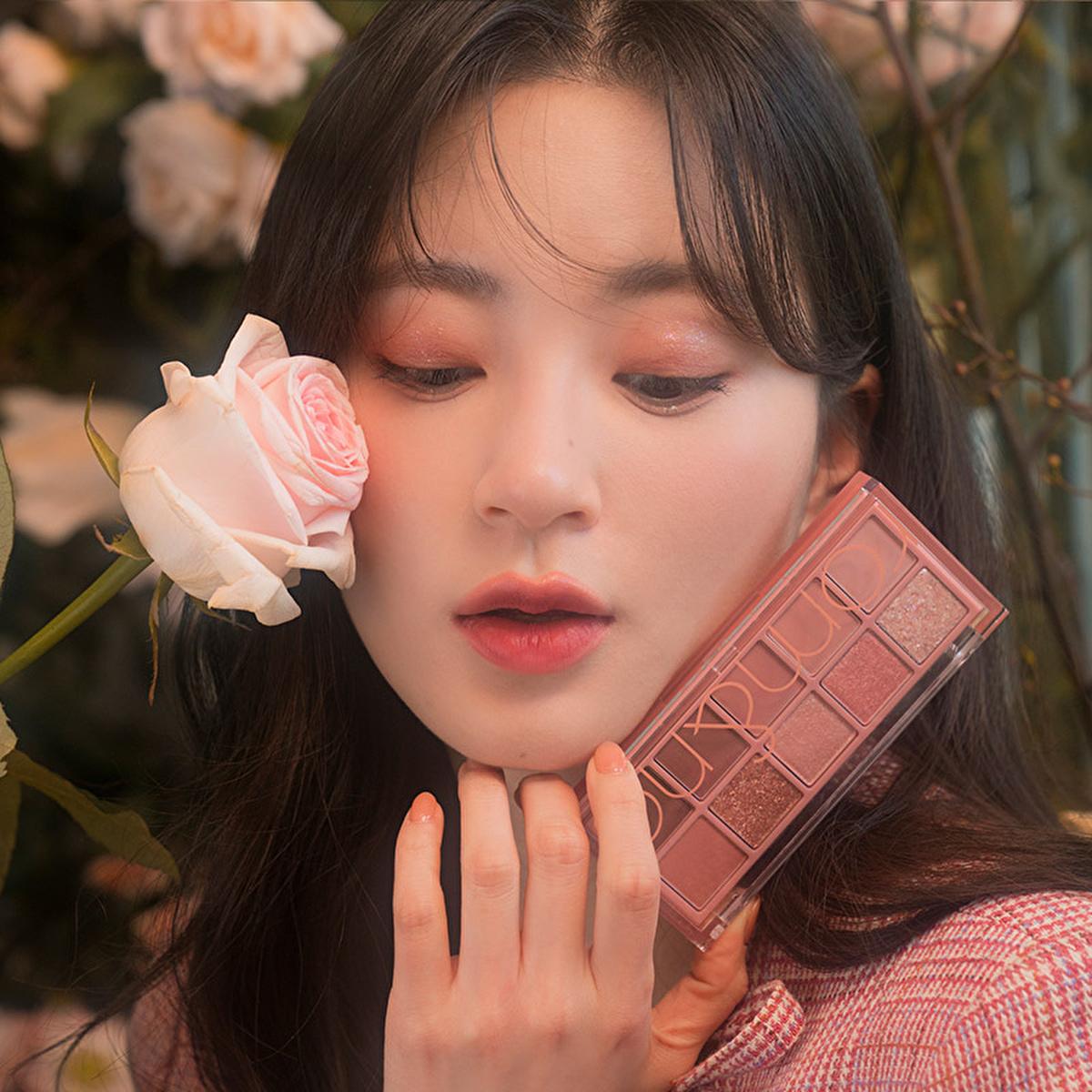 rom&nd Better Than Palette Eyeshadow Palette 08 Peach Dalhia Garden - Versatile Makeup Eyeshadow Palette with 10 Color Combinations