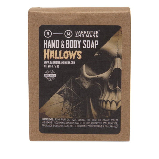 Barrister & Mann Hallows Hand & Body Soap 4.75 Oz Bar Soap Pasteur Pharmacy