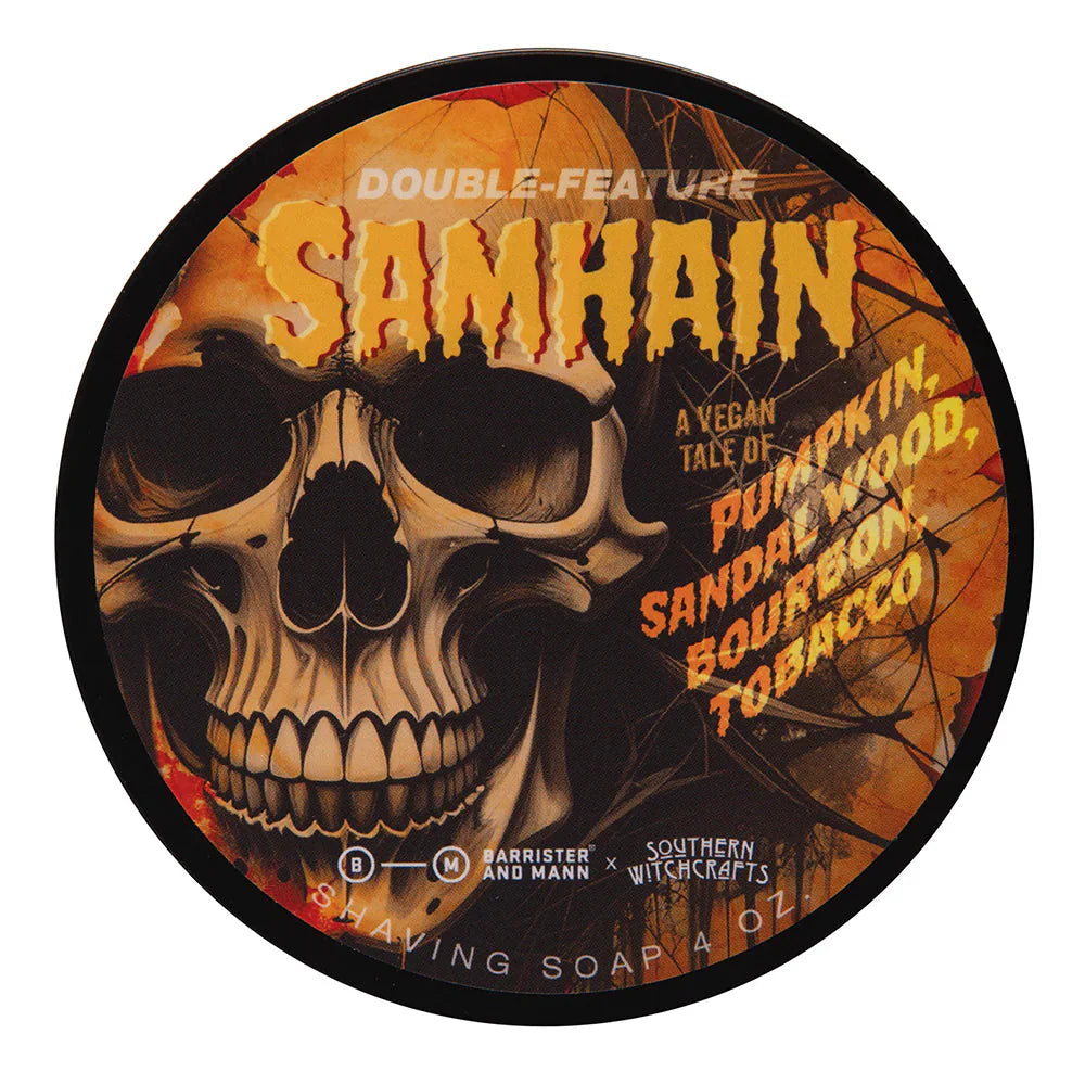 Barrister & Mann x Southern Witchcrafts Samhain Shaving Collection Shaving Kit Pasteur Pharmacy Shaving Soap Vegan Base 4 oz