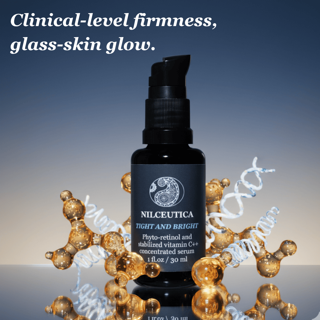 NILCEUTICA TIGHT AND BRIGHT, an Advanced Gentle Phyto-Retinol and Vitamin C Face Serum, 12 Innovative Technologies, 55% High-Performance Cosmeceuticals Anti-Aging Best Anti-aging Serum for Hyperpigmentation NILCEUTICA