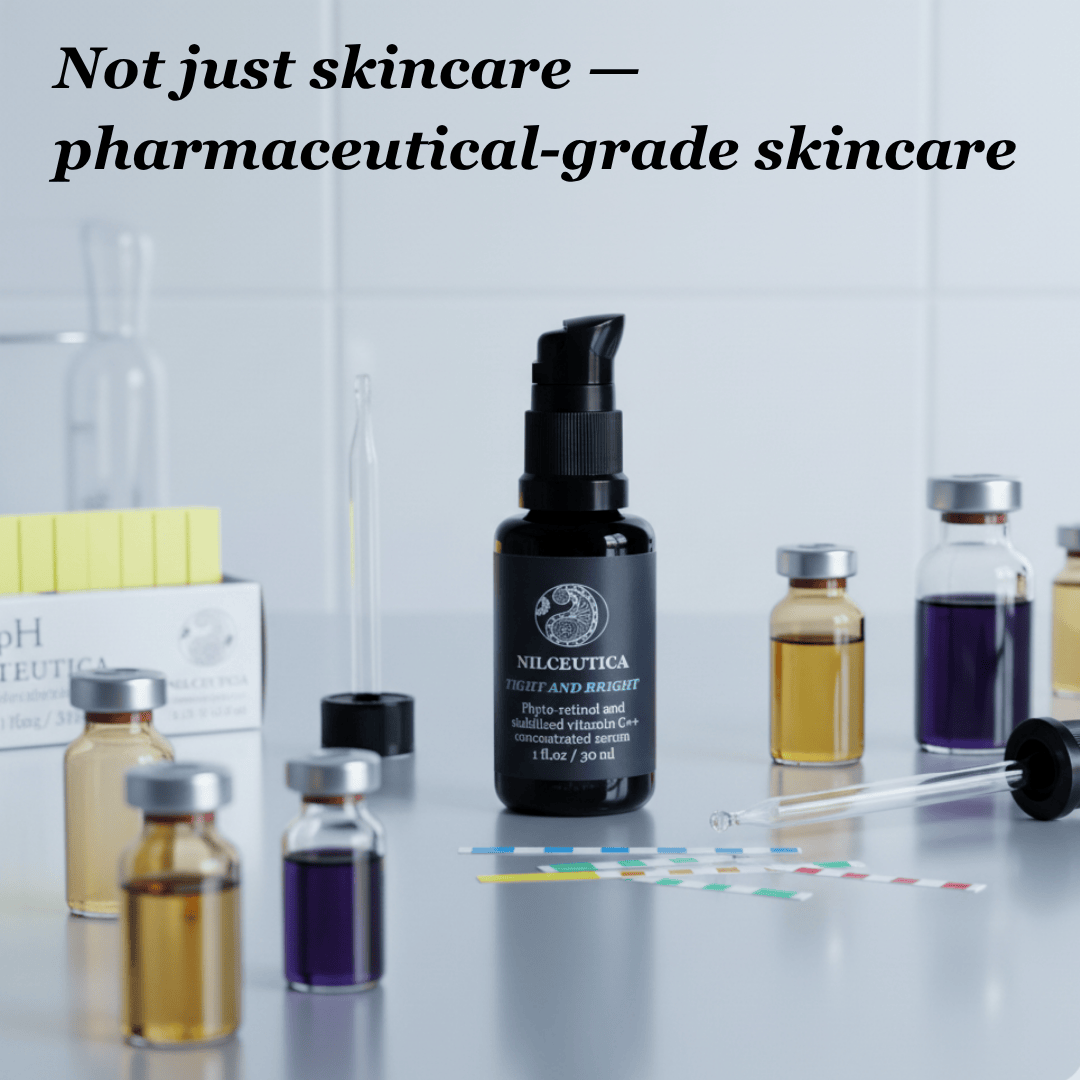 NILCEUTICA TIGHT AND BRIGHT, an Advanced Gentle Phyto-Retinol and Vitamin C Face Serum, 12 Innovative Technologies, 55% High-Performance Cosmeceuticals Anti-Aging Best Anti-aging Serum for Hyperpigmentation NILCEUTICA