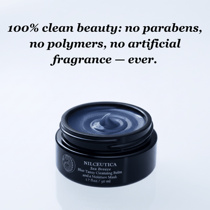 NILCEUTICA Sea Breeze Probiotic Blue Tansy Cleansing Balm + Hydration Mask Anti-Aging NILCEUTICA